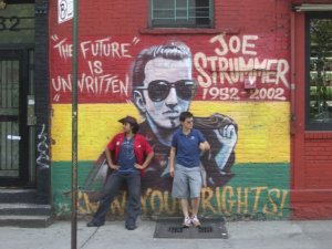 Strummer mural on 7th and A. 